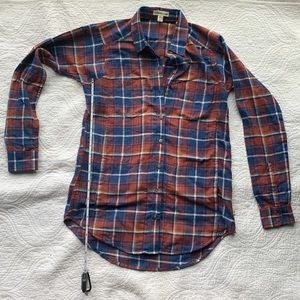 women’s toad & co flannel, xs